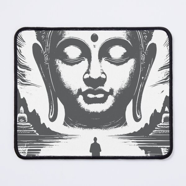 Item preview, The Path of Refuge | Buddha head poster designed and sold by KARTICK DUTTA.