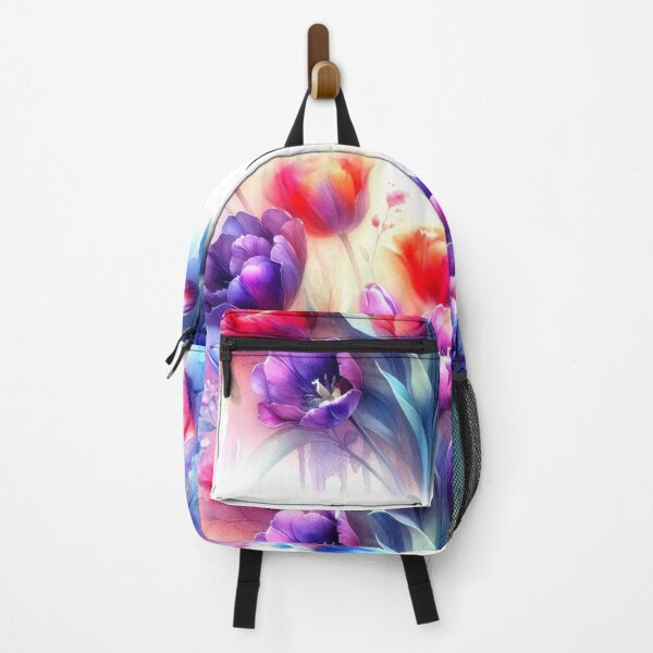 Item preview, Purple Red Blue Tulips designed and sold by connie campbell.