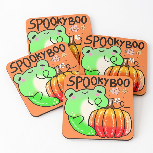 Item preview, Spooky Boo boo happy cute halloween frog designed and sold by Quacktails.