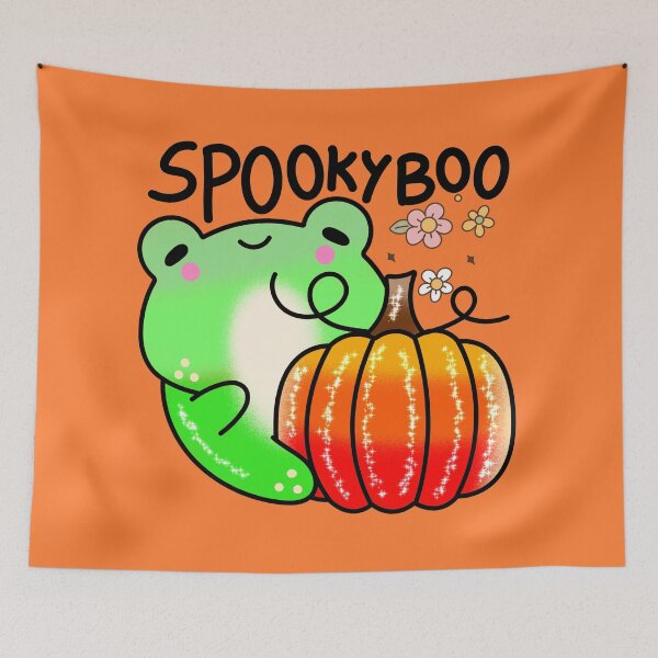 Item preview, Spooky Boo boo happy cute halloween frog designed and sold by Quacktails.