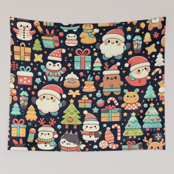 Item preview, Festive Kawaii Christmas Wonderland designed and sold by CitrineLinker.