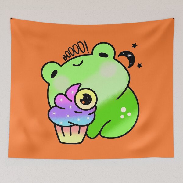 Item preview, Happy trick or treat cute halloween frog designed and sold by Quacktails.