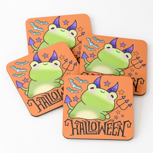 Item preview, Devil horror halloween cute frog designed and sold by Quacktails.