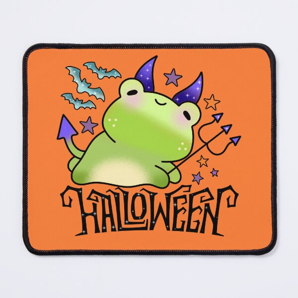 Item preview, Devil horror halloween cute frog designed and sold by Quacktails.