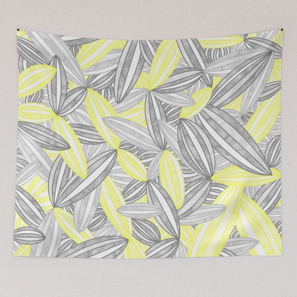 Item preview, Demigender Pride Abstract Zen Flower Petals Yellow Grey designed and sold by JoyfulJen.