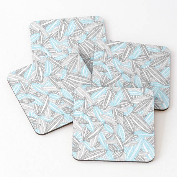 Item preview, Demiboy Pride Abstract Zen Flower Petals Blue Grey designed and sold by JoyfulJen.
