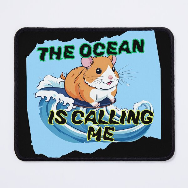 Item preview, Cute Hamster Surfing Ocean Is Calling Me designed and sold by AStar17.