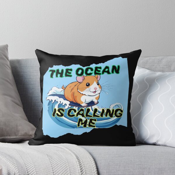Item preview, Cute Hamster Surfing Ocean Is Calling Me designed and sold by AStar17.
