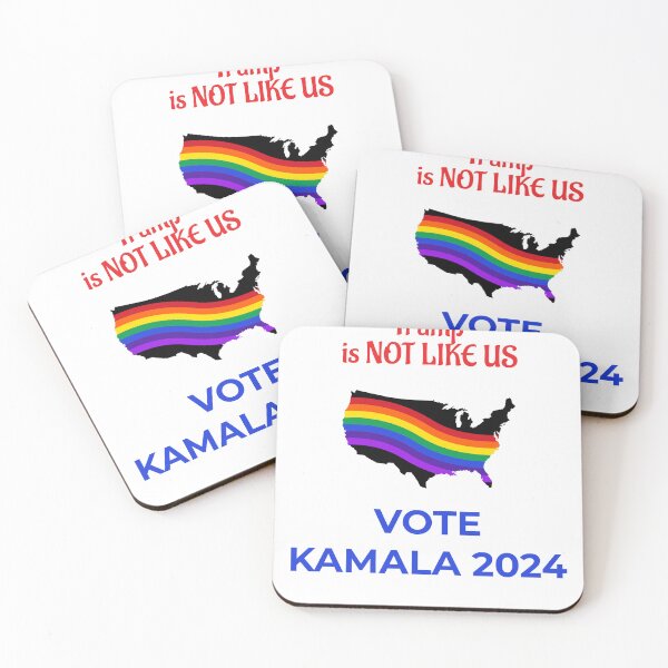 Item preview, Trump Is Not Like US Vote KAMALA - Rainbow USA designed and sold by KATKattalestv.