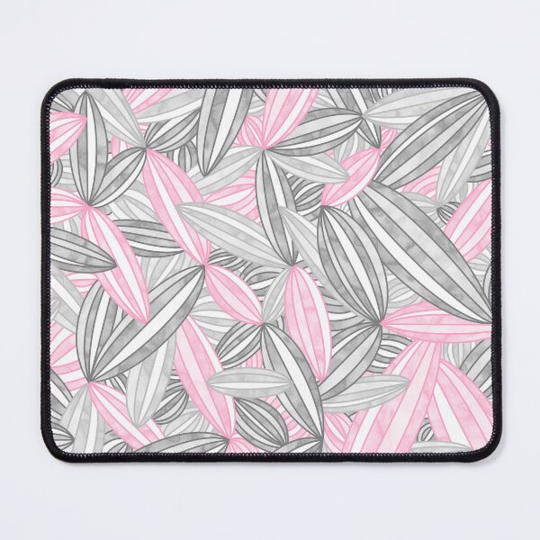 Item preview, Demigirl Pride Abstract Zen Flower Petals Pink Grey designed and sold by JoyfulJen.