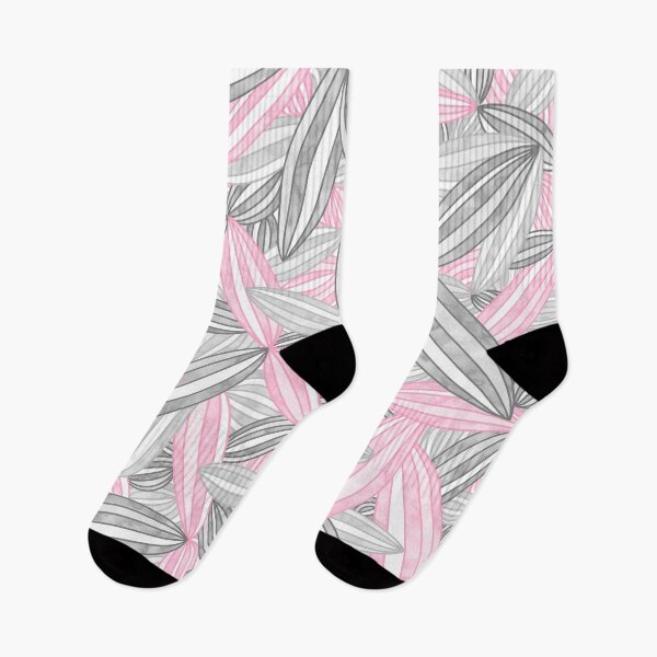 Item preview, Demigirl Pride Abstract Zen Flower Petals Pink Grey designed and sold by JoyfulJen.