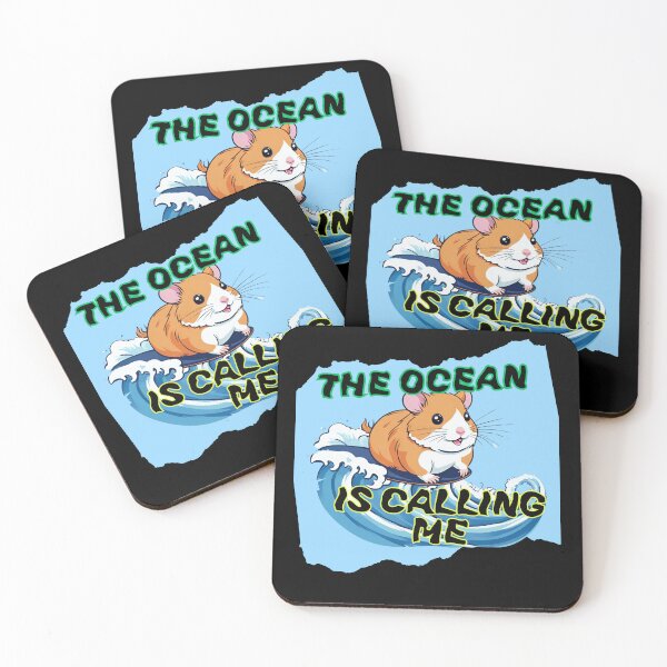 Item preview, Cute Hamster Surfing Ocean Is Calling Me designed and sold by AStar17.