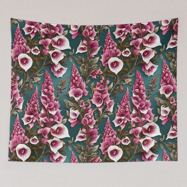 Item preview, Foxglove Flower Pattern designed and sold by HOMETOWN86.