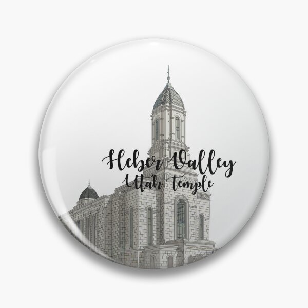 Artikelvorschau, Kalligraphie-Design des Heber Valley-Utah-Tempels entworfen und verkauft von HannahJaynVanderwerff.
