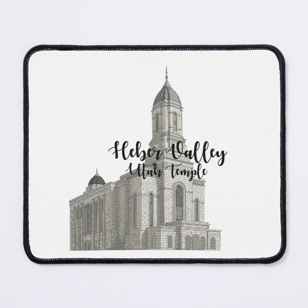Item preview, Heber Valley Utah Temple Calligraphy Design designed and sold by HannahJaynVanderwerff.