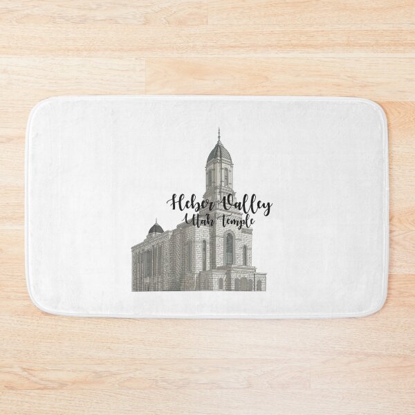 Item preview, Heber Valley Utah Temple Calligraphy Design designed and sold by HannahJaynVanderwerff.