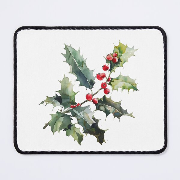 Item preview, Holly Berries Watercolor designed and sold by junkydotcom.