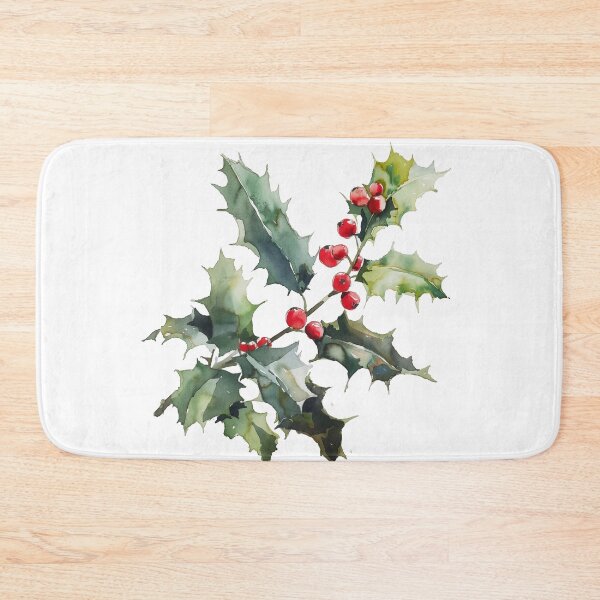 Item preview, Holly Berries Watercolor designed and sold by junkydotcom.