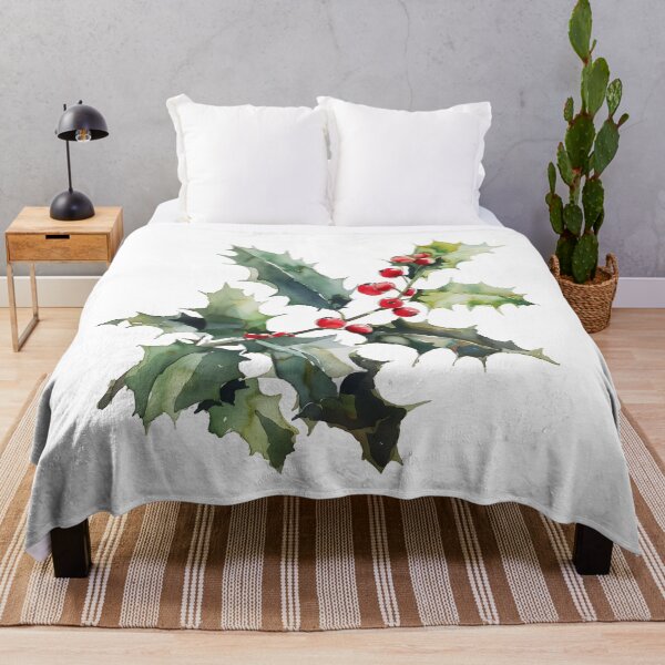 Item preview, Holly Berries Watercolor designed and sold by junkydotcom.
