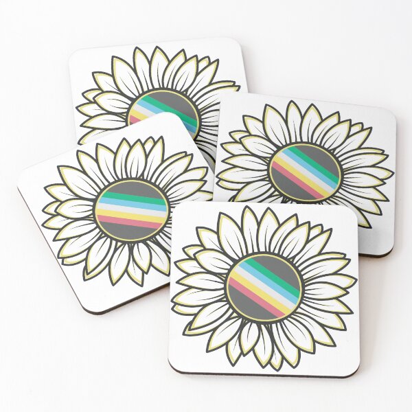 Item preview, Disability flag sunflower designed and sold by MOLLY DOHERTY.