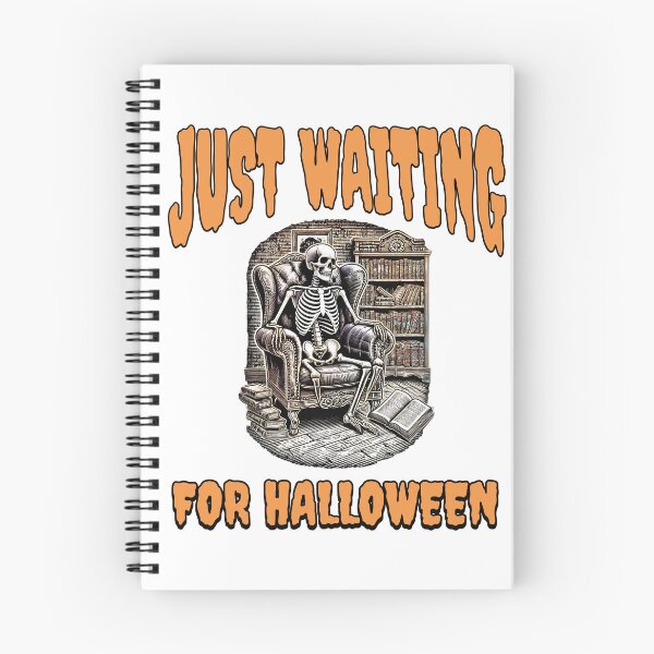Item preview, Just Waiting for Halloween | Funny Skeleton Men Women designed and sold by OleOleStore.