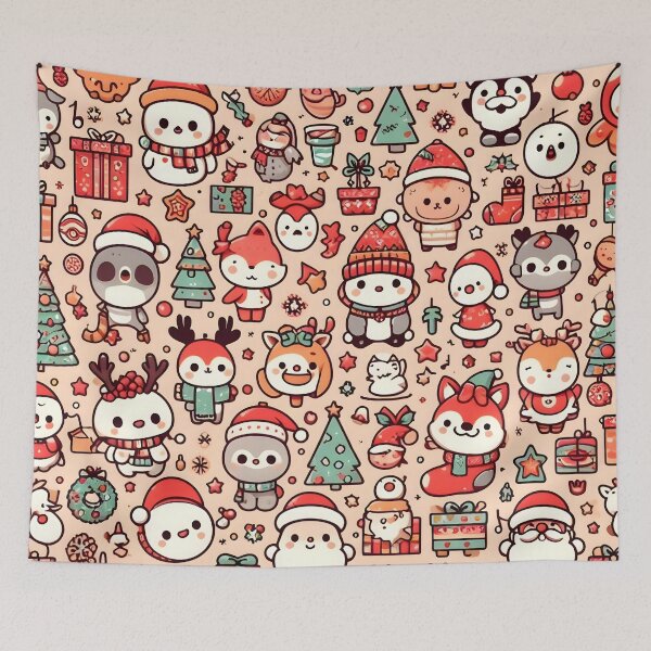 Item preview, Cute Christmas Cartoon Pattern designed and sold by CitrineLinker.