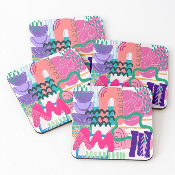 Item preview, Lots of Colorful Shapes with Dots and Stripes designed and sold by ewartick1.