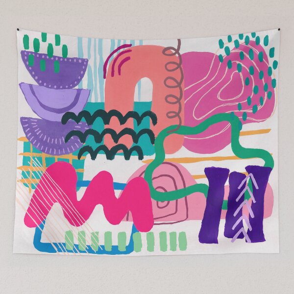 Item preview, Lots of Colorful Shapes with Dots and Stripes designed and sold by ewartick1.
