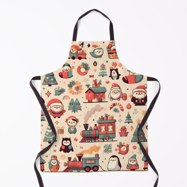 Item preview, Whimsical Christmas Village Pattern designed and sold by CitrineLinker.