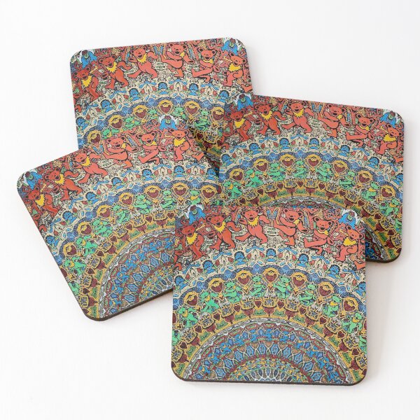 Item preview, Psychedelic Tapestry, Bear Mandala, Dancing Bears designed and sold by ColSmokie.