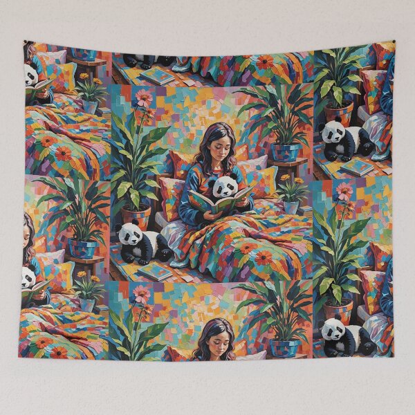 Item preview, Reading With Pandas designed and sold by IvaRenee.