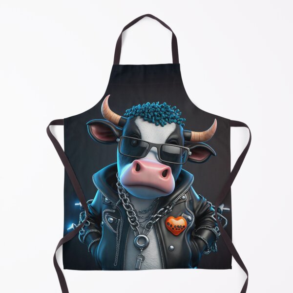 Item preview, Rockstar Cow with Heart Patch designed and sold by Sillytoe.