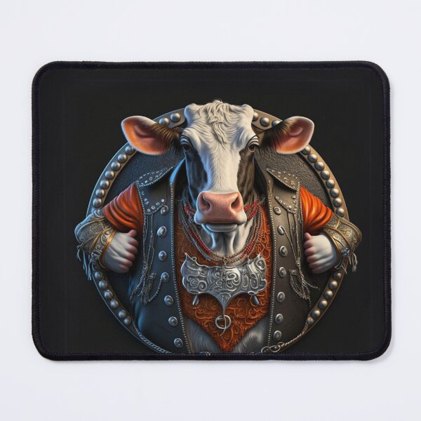 Item preview, Regal Rockstar Cow Emblem designed and sold by Sillytoe.