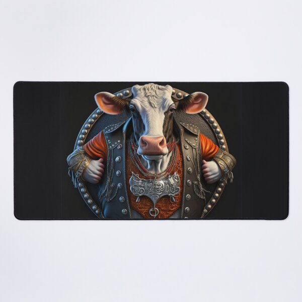 Item preview, Regal Rockstar Cow Emblem designed and sold by Sillytoe.