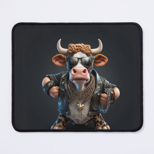 Item preview, Rockstar Cow Ready to Rock designed and sold by Sillytoe.