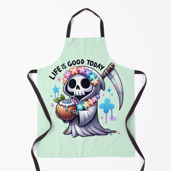 Item preview, Life Is Good Today Happy Death designed and sold by Cosmic Lunatic.