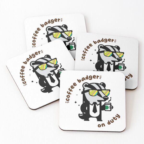 Item preview, Coffee Badger On Duty designed and sold by everythingisfine.