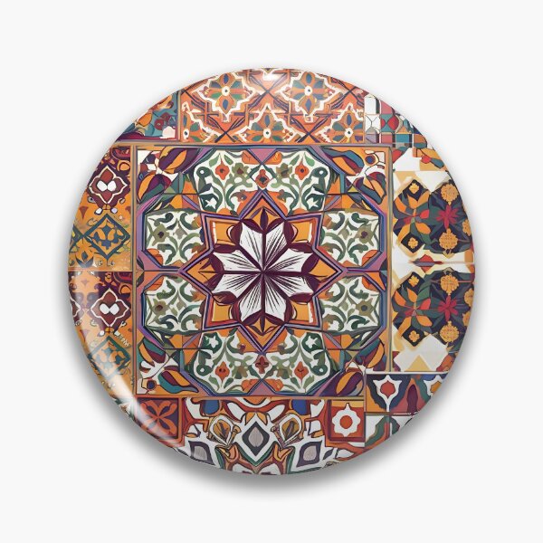 Item preview, Orange Moroccan Tile Pattern designed and sold by Tamas Das.