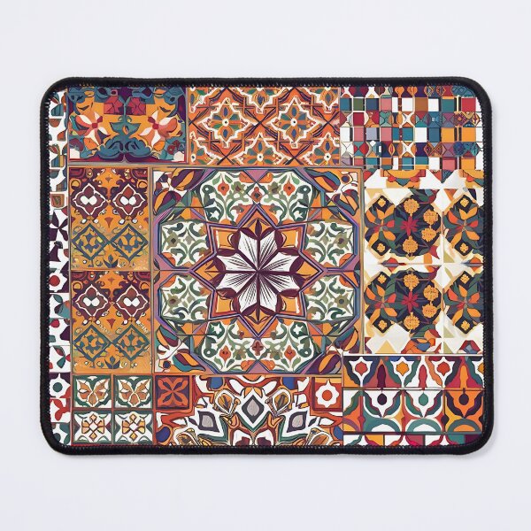 Item preview, Orange Moroccan Tile Pattern designed and sold by Tamas Das.