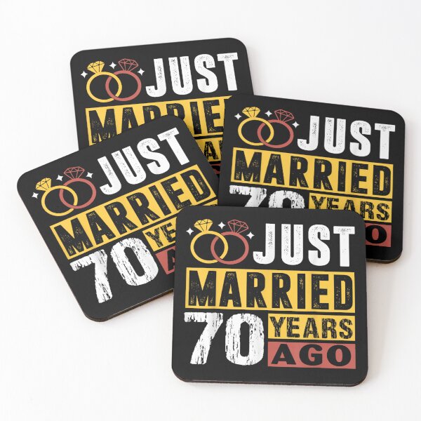 Item preview, Just Married 70 Years Ago designed and sold by skeastore.