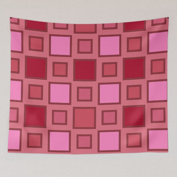 Item preview, Lucky Strike Graphic Geometry in Pinks & Reds designed and sold by Lifestyle by Croff.