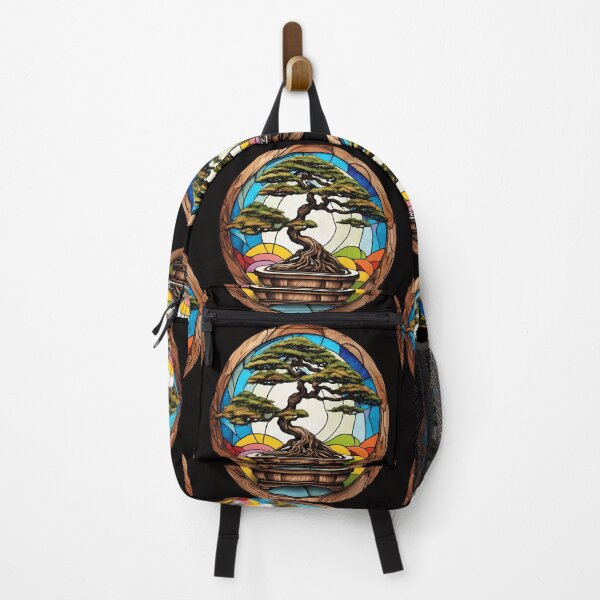 Item preview, Copy of Stained Glass Colours Bonsai Tree 3D - Graffiti Style Pyrography designed and sold by Monika Turemka.