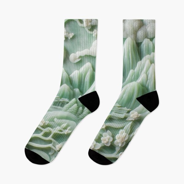 Item preview, Asian Jade Carving Aesthetics  Landscape  designed and sold by DeeCeeFashion.