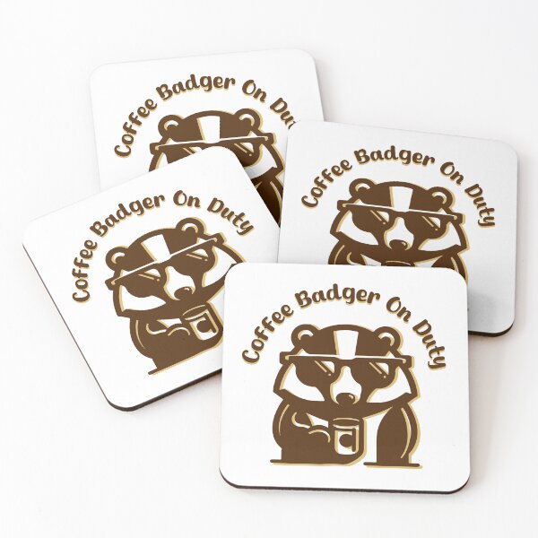 Item preview, Coffee Badger having a good time designed and sold by everythingisfine.