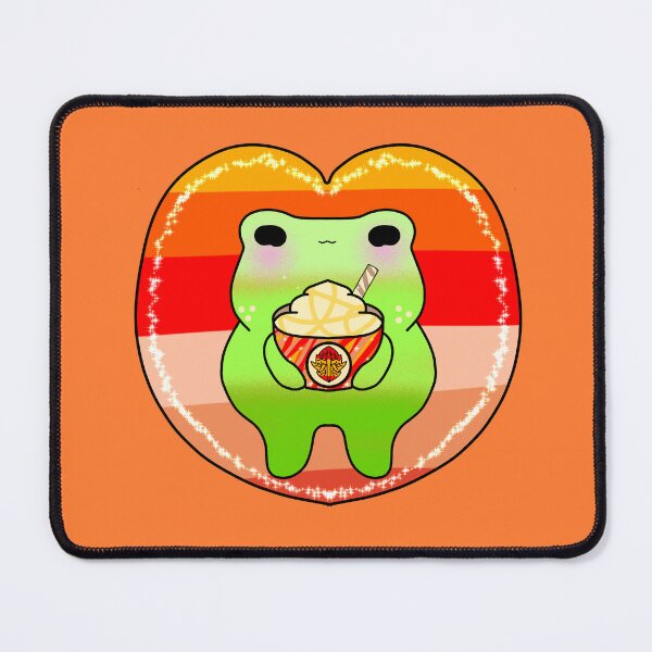 Item preview, Froggy enjoying Pumpkin spice latte fall season  designed and sold by Quacktails.