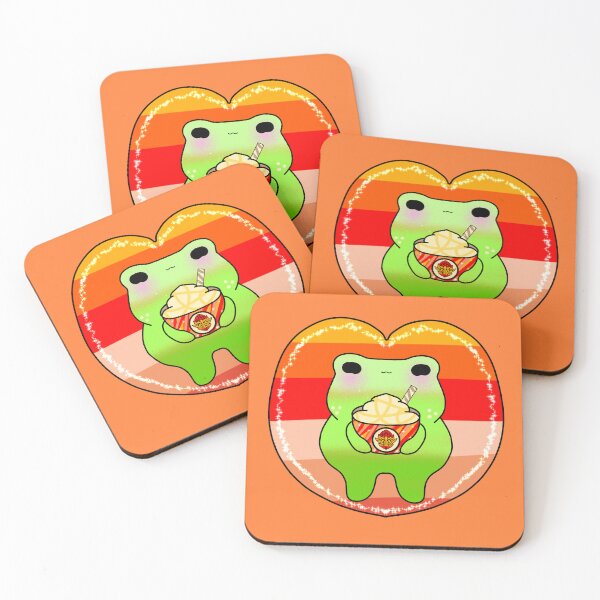 Item preview, Froggy enjoying Pumpkin spice latte fall season  designed and sold by Quacktails.