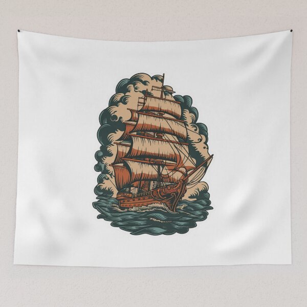 Item preview, Three Masted Sailing Ship designed and sold by Peter Stawicki.