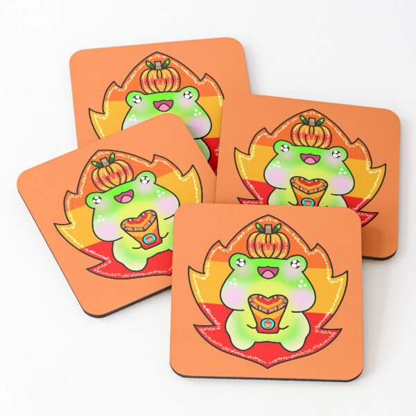 Item preview, Autumn fall pumpkin spice latte frog lover designed and sold by Quacktails.