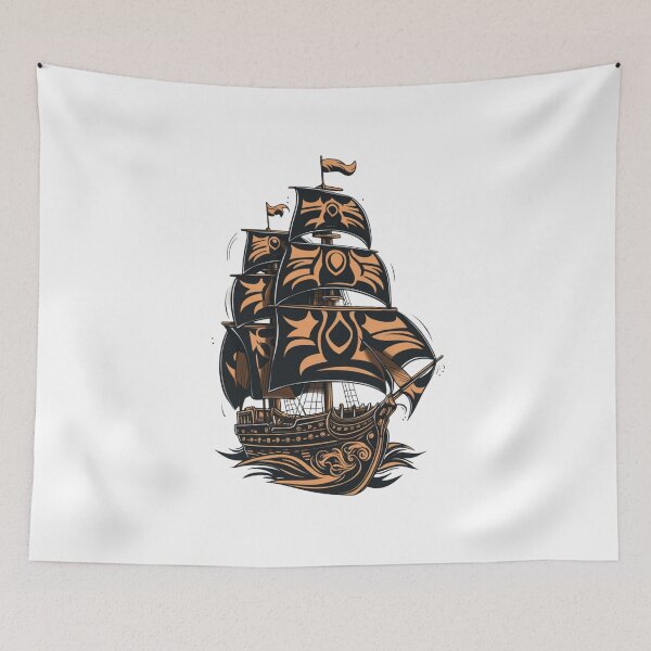 Item preview, Three Masted Sailing Ship designed and sold by Peter Stawicki.