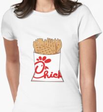 Chick fil A Fries Women's Fitted T-Shirt